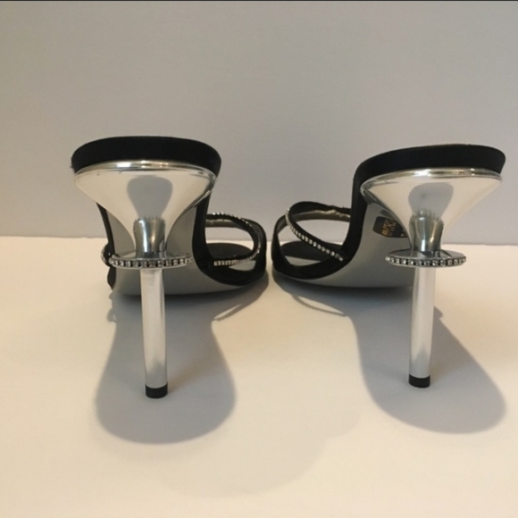 Charles Jourdan Justini Satin Mules - Picture 4 of 6